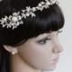 Bridal Hair Piece, Bridal Crown, Pearl Tiara, Crystal Tiara, Bridal Comb Tiara, Bridal Hair Accessories, Bridal Jewelry, Bridal Crown