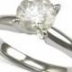 Macy&#039;s Diamond Solitaire Engagement Ring (1-1/4 ct. t.w.) in 14k White Gold