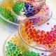 2 Tea Cups and Saucers Set of Multicolored bubbles Tea set shimmer in the sun Hand Painted Rainbow Multi Colored Glass tea cup set