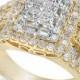 Macy&#039;s Diamond Cluster Ring (2 ct. t.w.) in 14k Gold