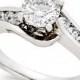 TruMiracle TruMiracle&reg; Diamond Swirl Bypass Engagement Ring (1 ct.t.w.) in 14k White Gold