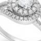 Diamond Swirl Engagement Ring in 14k White Gold (1 ct. t.w.)
