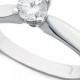 Certified Diamond Round Solitaire Engagement Ring in 14k White Gold (3/8 ct. t.w.)