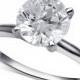 Macy&#039;s Diamond Round Solitaire Engagement Ring (1-1/2 ct. t.w.) in 14k White Gold