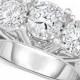 TruMiracle TruMiracle&reg; Diamond Three-Stone Engagement Ring (3 ct. t.w.) in 14k White Gold