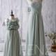 2016 Dark Mint Bridesmaid Dress, Mix and Match Wedding Dress, Flower Girl Dress, Prom Dress Floor Length (JK006/T080)