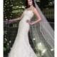 Essense of Australia - 2013 - Style D1398 Strapless Lace and Satin A-Line Wedding Dress with Beaded Empire Belt - Stunning Cheap Wedding Dresses