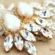 Pearl Earrings,Bridal Pearl Earrings,Bridal Swarovski Earrings,Statement Earrings,Bridal Wedding Earrings,White Pearl Swarovski Big Earrings