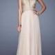 A-line Sweetheart Sheer inset Embroidered Bodice Chiffon Prom Dress PD3156