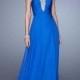 A-line Strapless Plunging Sweetheart Gathered Bodice Chiffon Prom Dress PD3143
