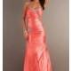 2014 Girls Strapless A-line Applique Satin Sweetheart Watermelon Prom/evening/pageant Dress Mori Lee Designer Ml-93009 - Cheap Discount Evening Gowns