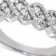 Macy&#039;s Diamond Twisted Band (1/2 ct. t.w.) in 14k White Gold