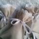 Set of 10- 200 - Wedding Favor Bags, Grey Linen Favor Bags,  Wedding Favor Bags Couture, Linen Favor Bags Lace Favor Bags, Xmas decoration
