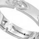 Proposition Love Proposition Love Diamond Triangle Motif Women&#039;s Wedding Band in 14k White Gold (1/10 ct. t.w.)