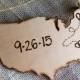Custom Wood Ornament Wedding First Christmas Personalized USA with YOUR States in a Heart & Your Initials Wedding Date Newlyweds