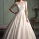 Allure Bridals 9114 Illusion Neckline Lace Ball Gown Wedding Dress - Crazy Sale Bridal Dresses