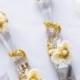 White & gold set for cake/flowers wedding/Personalized cake server and knife collection Аrt DecoLuxury traditional/2pcs C2/16/12-0002