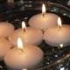 Set of 4 Unscented Floating Candles- 2 inch