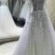 Unique Beaded Lace Sheer Bodice Wedding Dress, Ball Gown, Lace Ball gown, Tulle Ball Gown, Unique Wedding dresses, Custom, Lace, Appliques