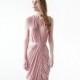 Pink wrap gown , Pink maxi formal tulip dress , Sleeveless summer maxi gown 1055