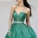 Designer Bodice Green Sequined Strapless Sweetheart Sherri Hill Dress 8522 - Cheap Discount Evening Gowns