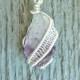 Amethyst Point Necklace - Wire Wrapped Pendant - Handmade Jewelry - Healing Crystal Necklace - Raw Amethyst Necklace - Crystal Pendant