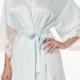 Flora by Flora Nikrooz Flora Nikrooz Lace-Trimmed Charmeuse Robe