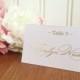 Simple Wedding Gold Foil Place Cards - Real foil - Choose any color - Place Card, Escort Card, Name Card. Wedding Table Assignments