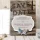 Rustic Save-the-Date Postcard, Country Woodland Lavender