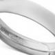 Triton Triton Men&#039;s White Tungsten Carbide Ring, Dome Wedding Band (5mm)