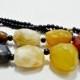 Modern Bright Multicolour Faceted Agate Statement Big Bold Chunky Necklace, Gemstone Beaded Holiday Fashion Necklace, Christmas Gift for Her