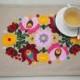 Embroidered Placemats Hungarian Embroidery Double fabric Placemats with Embroidery Ornament Placemat Jute Canvas Sets Rectangle Place Mat