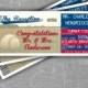 Baseball Wedding Escort Cards, Seating Cards, Baseball Tickets, Baseball Reception, Ticket Template, Atlanta Braves, Washington Nationals