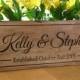 rustic wood sign Personalized Distressed Carved Name Sign,  Rustic Barn Wedding Sign, Personalized Wedding Gift, Last Name Wood Sign,