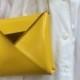 Bridal crossbody bag / yellow crossbody bag / vegan leather bag / vinyl crossbody purse / standout evening bag / fab yellow vinyl