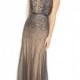 Adrianna Papell Adrianna Papell Beaded Illusion Mermaid Gown