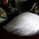 New handmade 1920s inspired white feather pearl fascinator