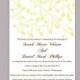 DIY Wedding Invitation Template Editable Word File Instant Download Printable Yellow Invitation Elegant Wedding Invitation Heart Invitation