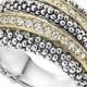 LAGOS Diamond Caviar Beaded Ring 