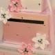 Wedding Card Box White and Light Pink  Baby Shower Gift Card Box Money Box  Holder--Customize in your color-Custom order.