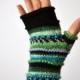 Green Tones Fingerless Gloves - Winter Gloves - Birthday Gift - Winter Accessories - Women Gloves nO 67.