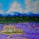 Lavender Farm (ORIGINAL ACRYLIC PAINTING) 36" x 48" by Mike Kraus