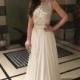 Charming Floor Length Prom Dress - White A-Line Top with Lace from Dressywomen