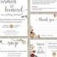 Fall wedding invitation set, floral wedding, autumn flowers, personalized invitation, customized cards, wedding printables, DIGITAL files