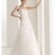 Amazing Natural Waist A line Strapless Organza Chapel Train Wedding Dresses - Compelling Wedding Dresses