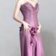 HOLIDAY SALE - Romantic Suit of Charming Corset & Beautiful Long Skirt - all in Amazing Iridescent Lilac Soft Chiffon