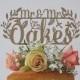 Rustic Woodland Personalised Paper Wedding Cake Topper