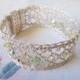 Pearl Wrist Cuff Swarovski Bracelet Lace Cuff Silver Bridal Bracelet Lace Bridal Cuff Silver Lace Jewelry Lace Bridal Bracelet Lace Bracelet