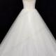 Gorgeous plain tulle sweetheart ball gown wedding dress