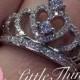Sterling Silver Princess Queen Tiara Crown Ring
